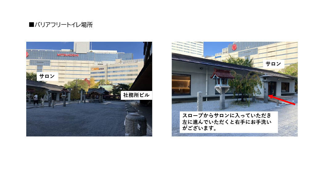 バリアフリートイレの案内画像